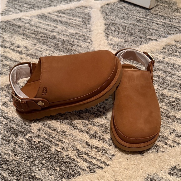 UGG Women's Tan Slip-On Clogs
